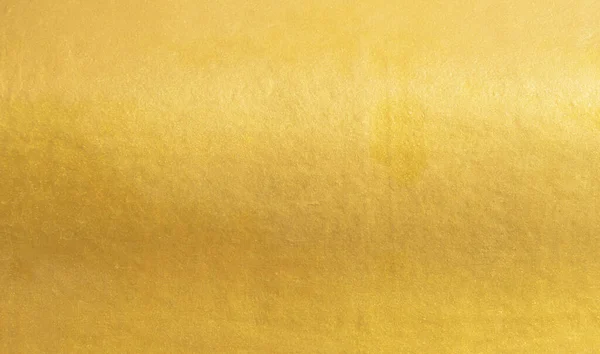 Fondo Textura Pared Oro Pintura Lámina Oro Brillante Amarillo Superficie — Foto de Stock