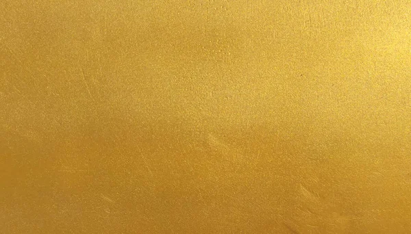 Fondo Textura Pared Oro Pintura Lámina Oro Brillante Amarillo Hoja — Foto de Stock