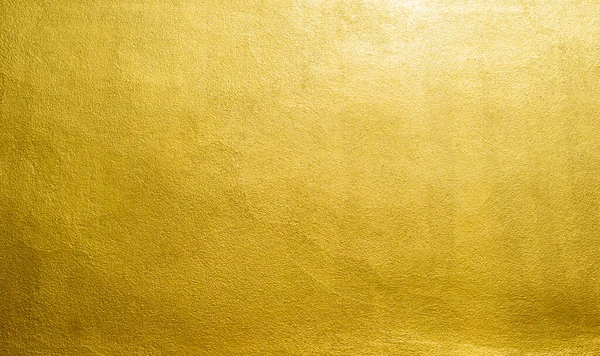 Fondo Textura Pared Oro Pintura Lámina Oro Brillante Amarillo Hoja —  Fotos de Stock