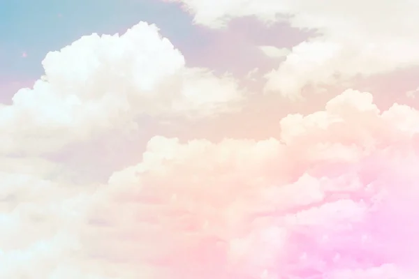Barevné Pastelové Mraky Pozadí Oblohy Cloudy Nebe Textura Krásnou Měkkou — Stock fotografie