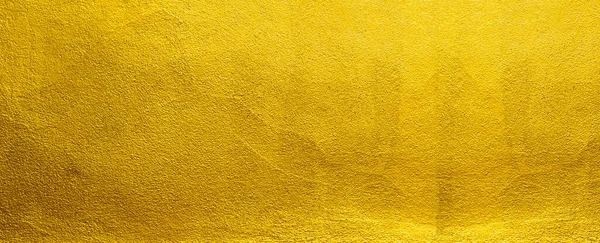 Gold Wall Texture Background Yellow Shiny Gold Paint Concrete Wall — Stock Photo, Image