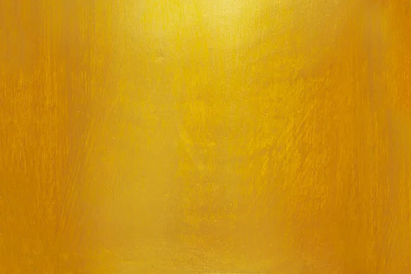 Złoto Tekstury Ściany Tła Żółta Błyszcząca Metalowa Powierzchnia Blachy Odbiciem — Zdjęcie stockowe