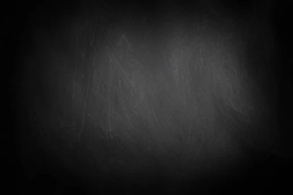 Chalkboard or blackboard texture abstract background with grunge dirt white chalk rubbed out on blank black billboard wall, copy space, element for wallpaper study education communication backdro