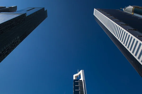 High luxury blue building skyscraper — Stock Photo, Image
