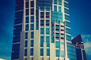 yüksek lüks bina gökdelen, cephe Balkonlu