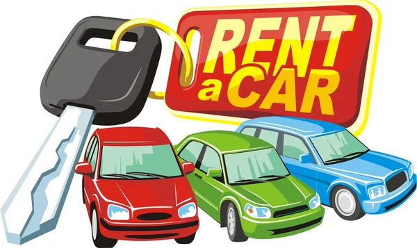 Car rent — Stock Vector