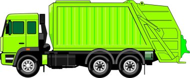 Trash truck clipart