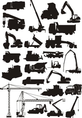 İnşaat silhouettes