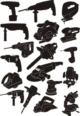 elektrikli araç silhouettes