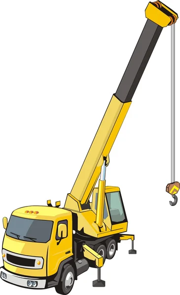 Crane on a truck — Stock Vector