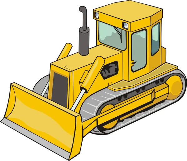 Bouw bulldozer — Stockvector