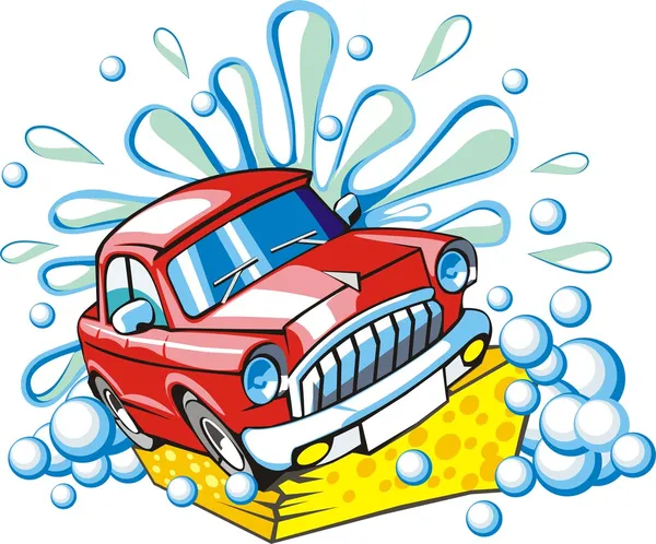 Car wash — Stock Vector