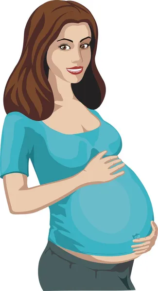 Femme enceinte — Image vectorielle