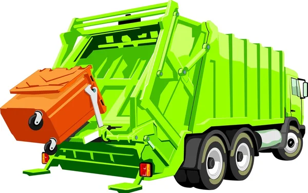 Trash truck — Stock Vector