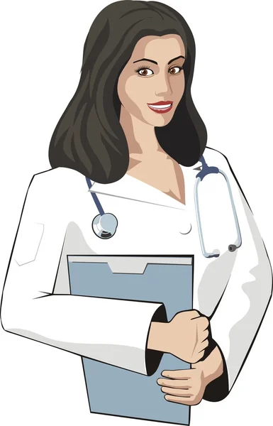 Γυναίκα γιατρός — Διανυσματικό Αρχείο