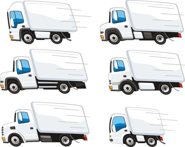 Σύνολο φορτηγών φορτηγών — Διανυσματικό Αρχείο