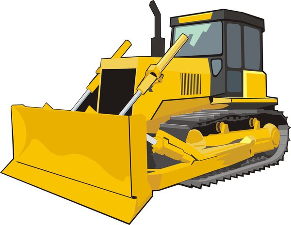 Construction bulldozer