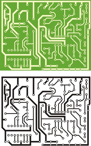 Placa impressa — Vetor de Stock