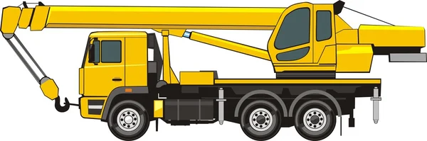 Mobile crane — Stock Vector