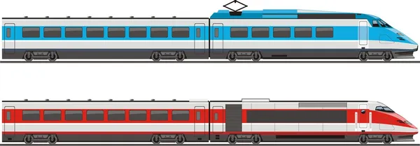 Twee trein Rechtenvrije Stockvectors