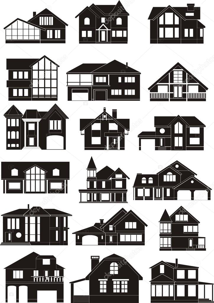 house silhouettes