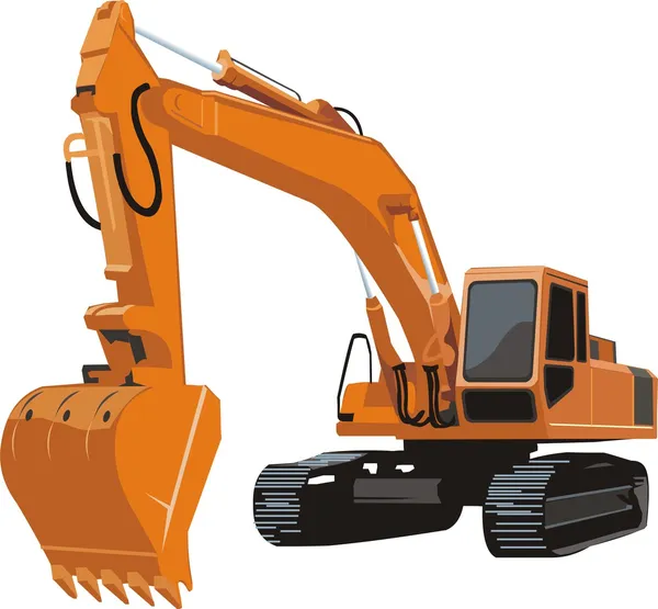 Consruction excavator — Stock Vector