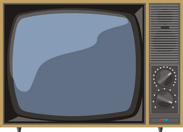 Velha TV — Vetor de Stock