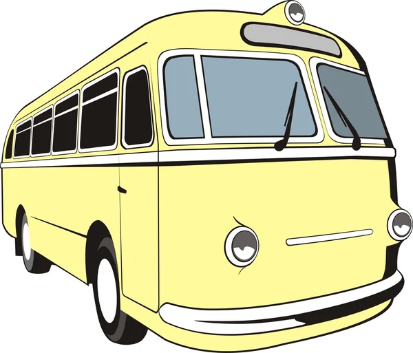 Eski otobüs — Stok Vektör