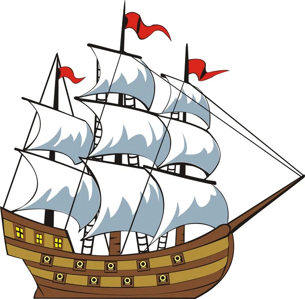 Vintage ship Vector Graphics