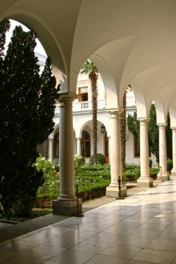 Livadia Sarayı - eski Rus İmparator Güney Karadeniz üzerinde yer alır. yalta Konferansı yer.