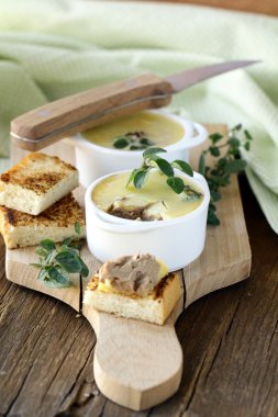 ev yapımı tavuk karaciğer ezme ve ekmek