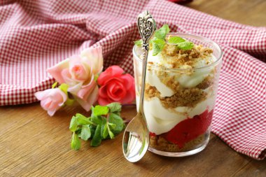 süt tatlı çilek ile gözlük önemsememek