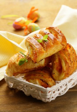 puff pastry with jam - sweet breakfast