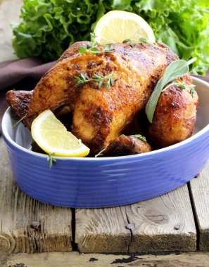 Otlar (kekik ve adaçayı ile kavrulmuş tavuk)