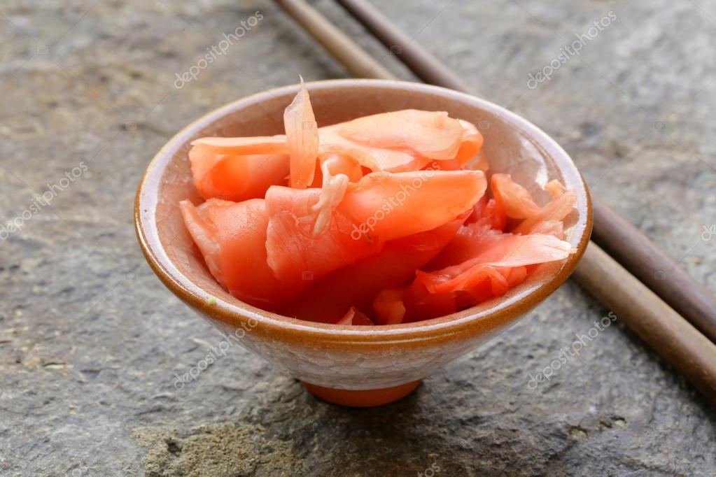 Pickled ginger for sushi - Japanese spices Stock Photo by ©Dream79 29279095