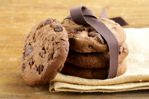 Super chocolate chip cookies - festive meal — Stock Photo, Image