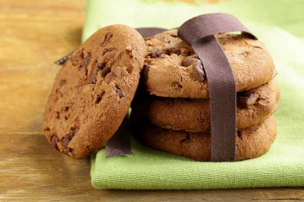 Super chocolate chip cookies - festive meal — Stock Photo, Image