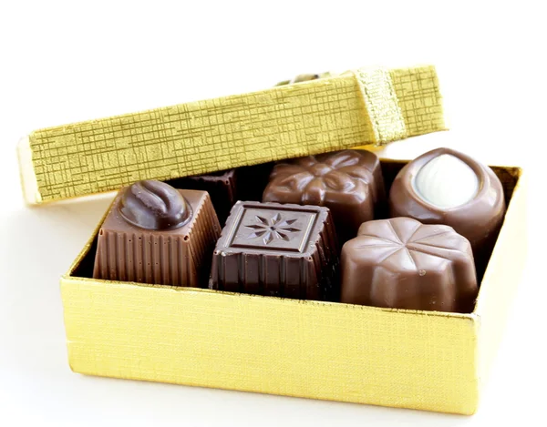 Läckra gourmet choklad godis söt present — Stockfoto