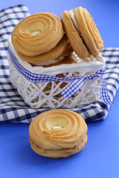 Домашнє печиво з короткої випічки, подарунок на десерт — стокове фото