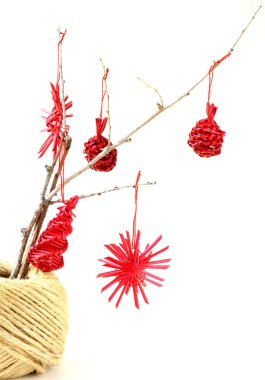 Kuru dal ağaç Noel süsleri