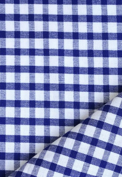 Küchentuch in blau kariert - Verwendung als Hintergrund — Stockfoto