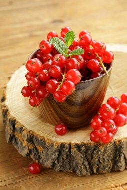 yeşil yaprakları ile organik tatlı olgun Frenk üzümü