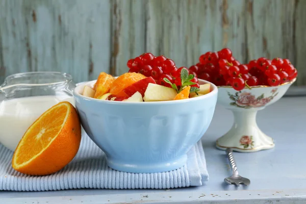 Fruit salad with orange — Stock Photo, Image