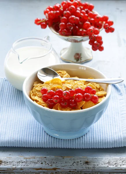 健康的早餐麦片玉米 — 图库照片