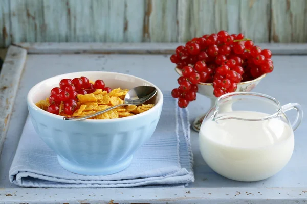 Hälsosam frukost granola majs — Stockfoto