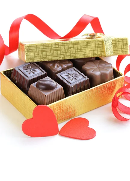 Delicious gourmet chocolate candy sweet present — Stock Photo, Image