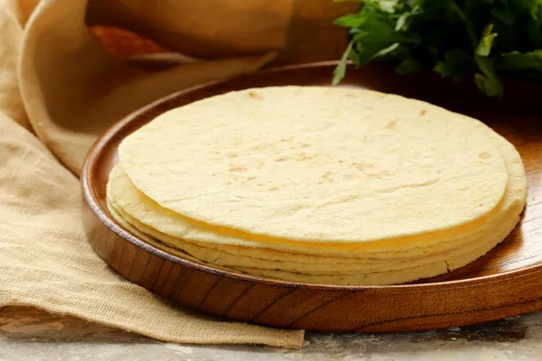 Stack of corn tortillas — Stock Photo, Image