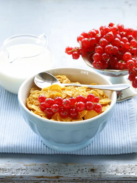 Hälsosam frukost granola majs — Stockfoto