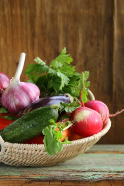 sonbaharda hasat sebzeler