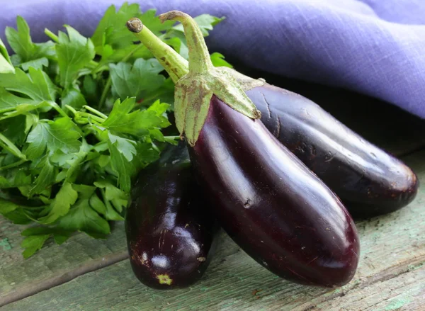 Ripe purple eggplant — Stock Photo, Image